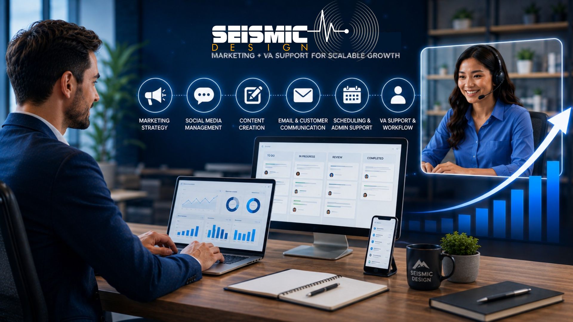 How Seismic Design INC Combines Marketing and VA Support for Scalable Growth | Seismic Design INC