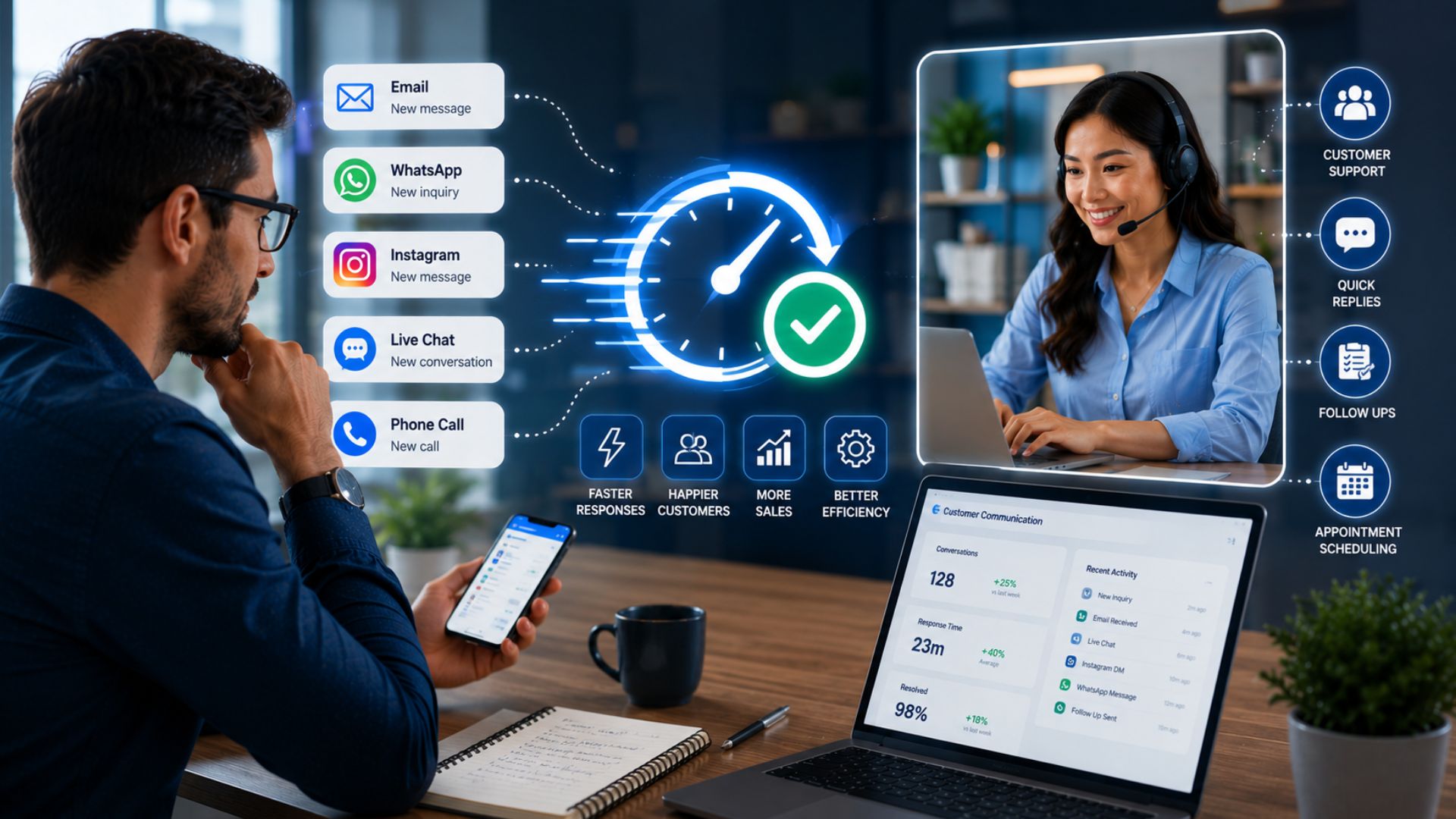 How a Virtual Assistant Can Improve Customer Communication and Response Time | Seismic Design INC