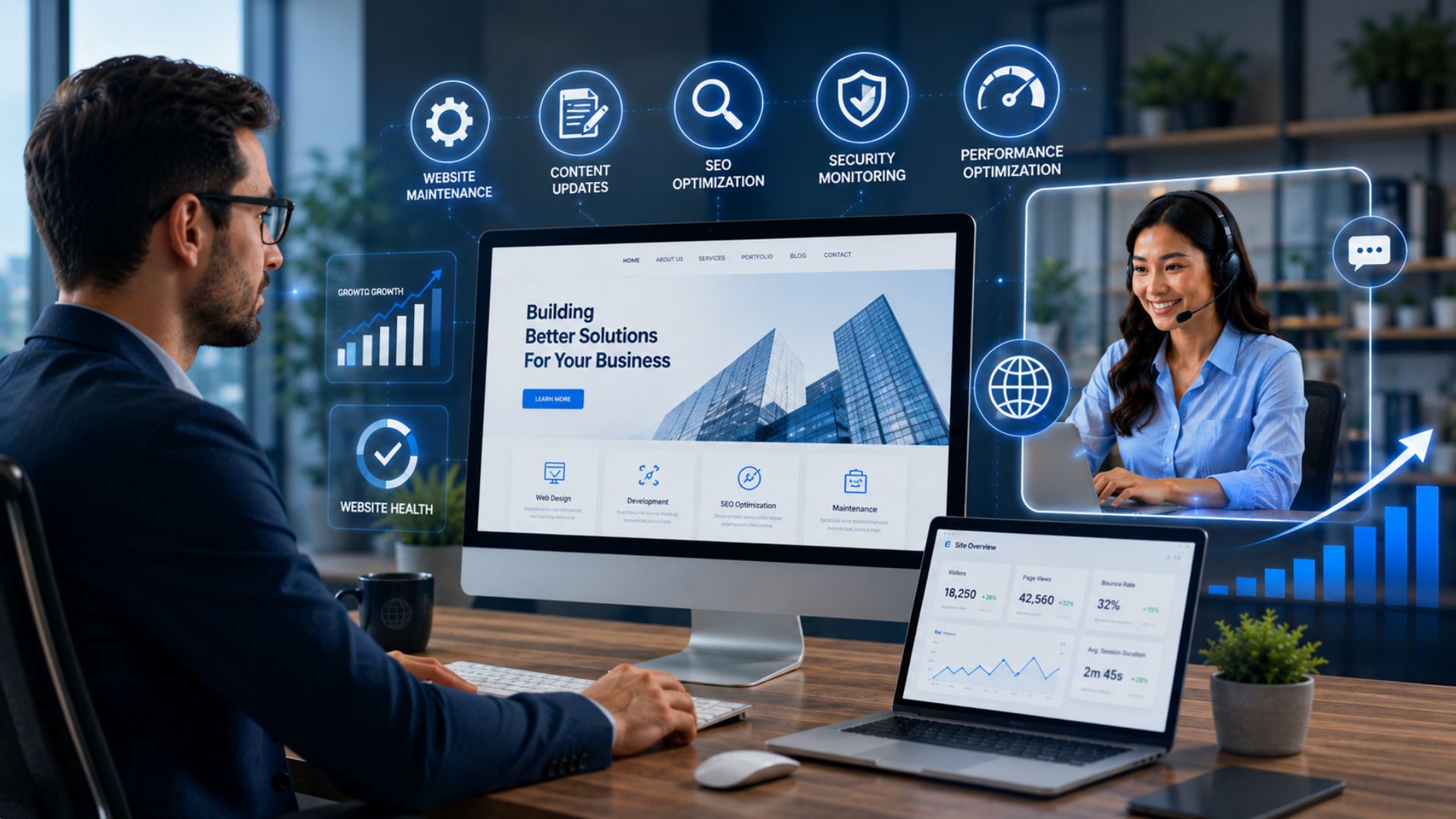 How Website Management Services Help Businesses Stay Competitive | Seismic Design INC