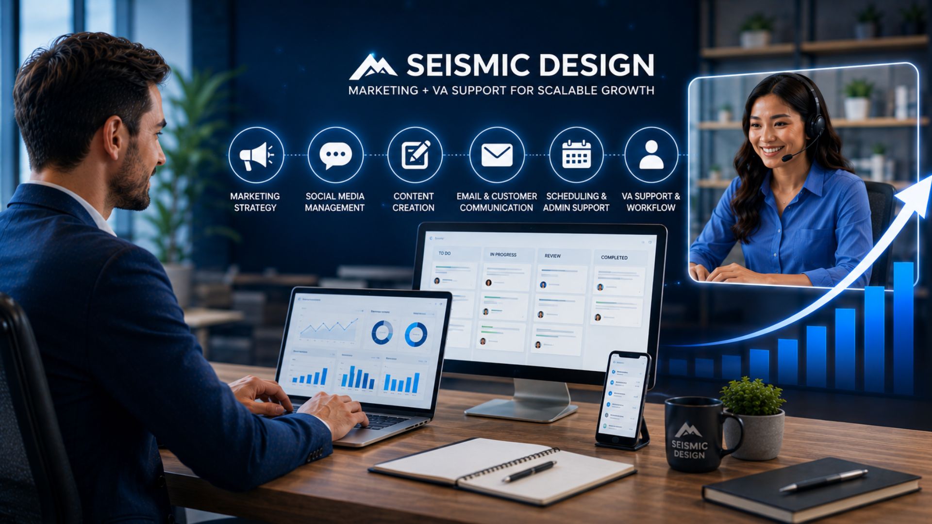 How Seismic Design INC Combines Marketing and VA Support for Scalable Growth | Seismic Design INC