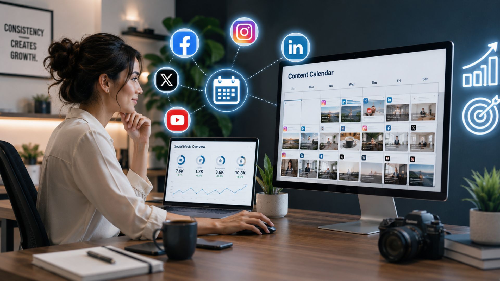How Social Media Management Helps Businesses Stay Consistent Online | Seismic Design Inc.